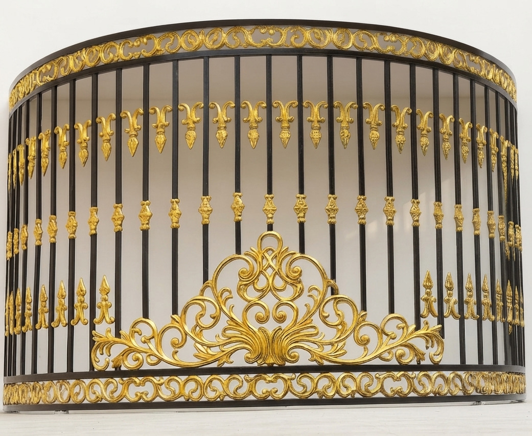 Curved Balcony Railing Panel